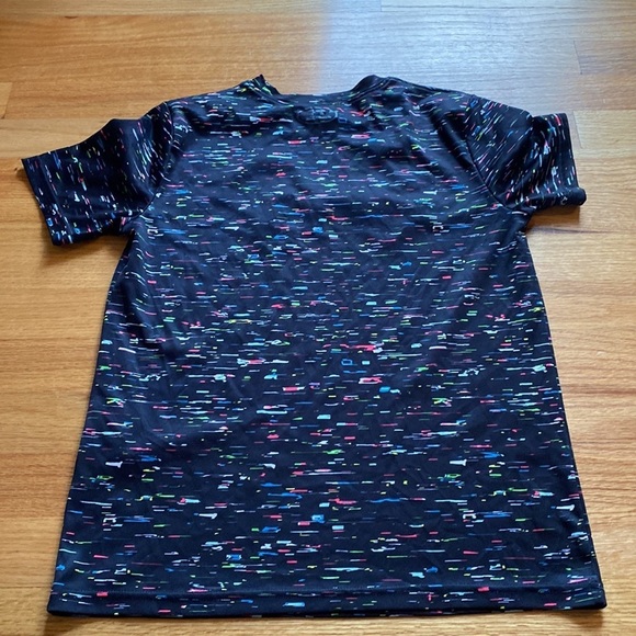 Under Armour Youth Large Black Multicolor Highlighter Shades Heatgear‎ Tee Shirt - Picture 4 of 5
